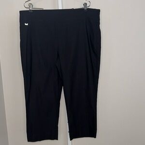 NWT Counterparts Luxe Stretch Mid Rise Crop Black Pants Size XL
